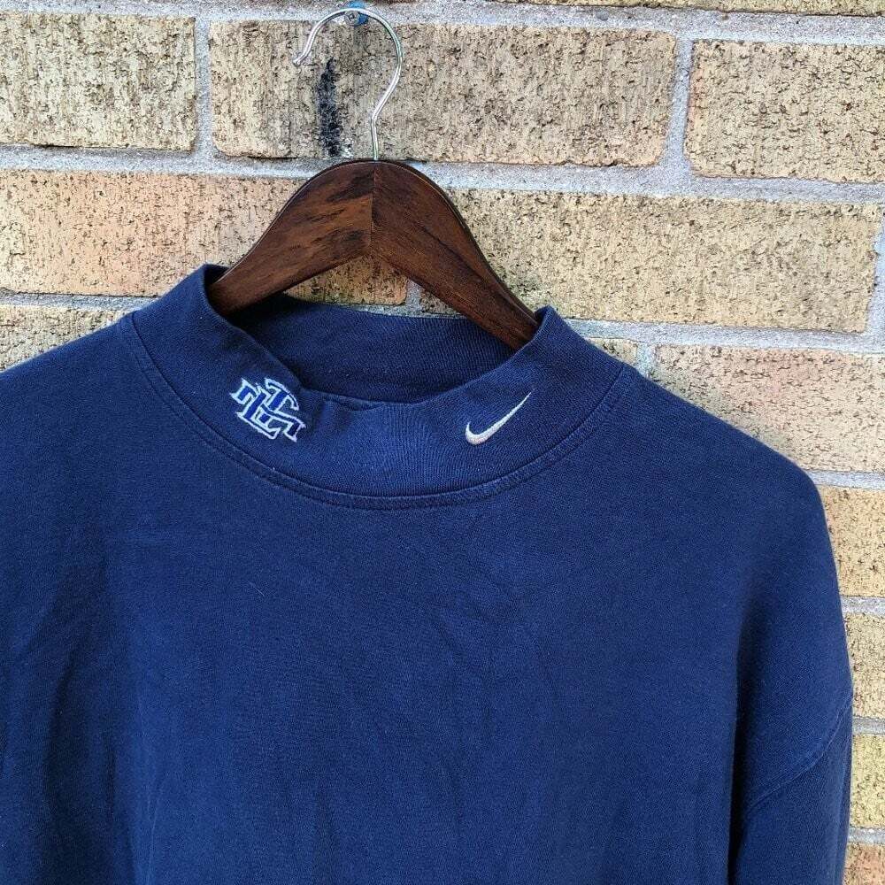 Vintage 1994 Nike Mockneck Toronto Maple Leafs Crewneck NHL Sweater